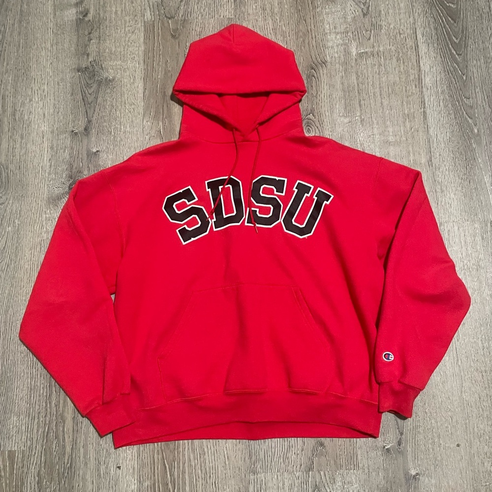 Vintage champion SDSU Russel athletic men’s hoodie red size XL
